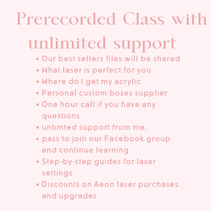 Class with unlimited support, support call included and unlimited support.