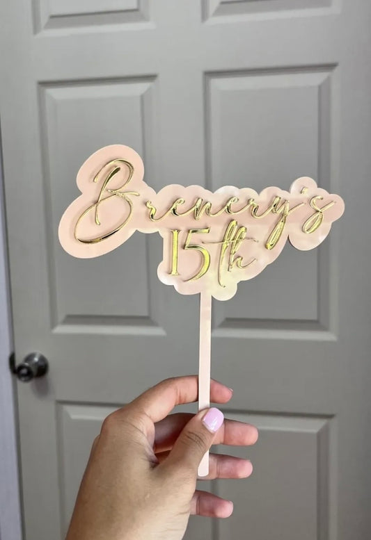 Custom cake topper