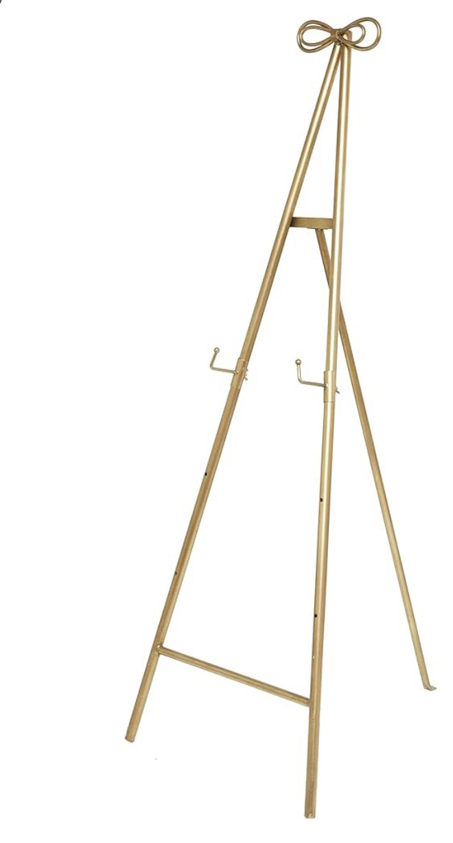 Gold bow easel